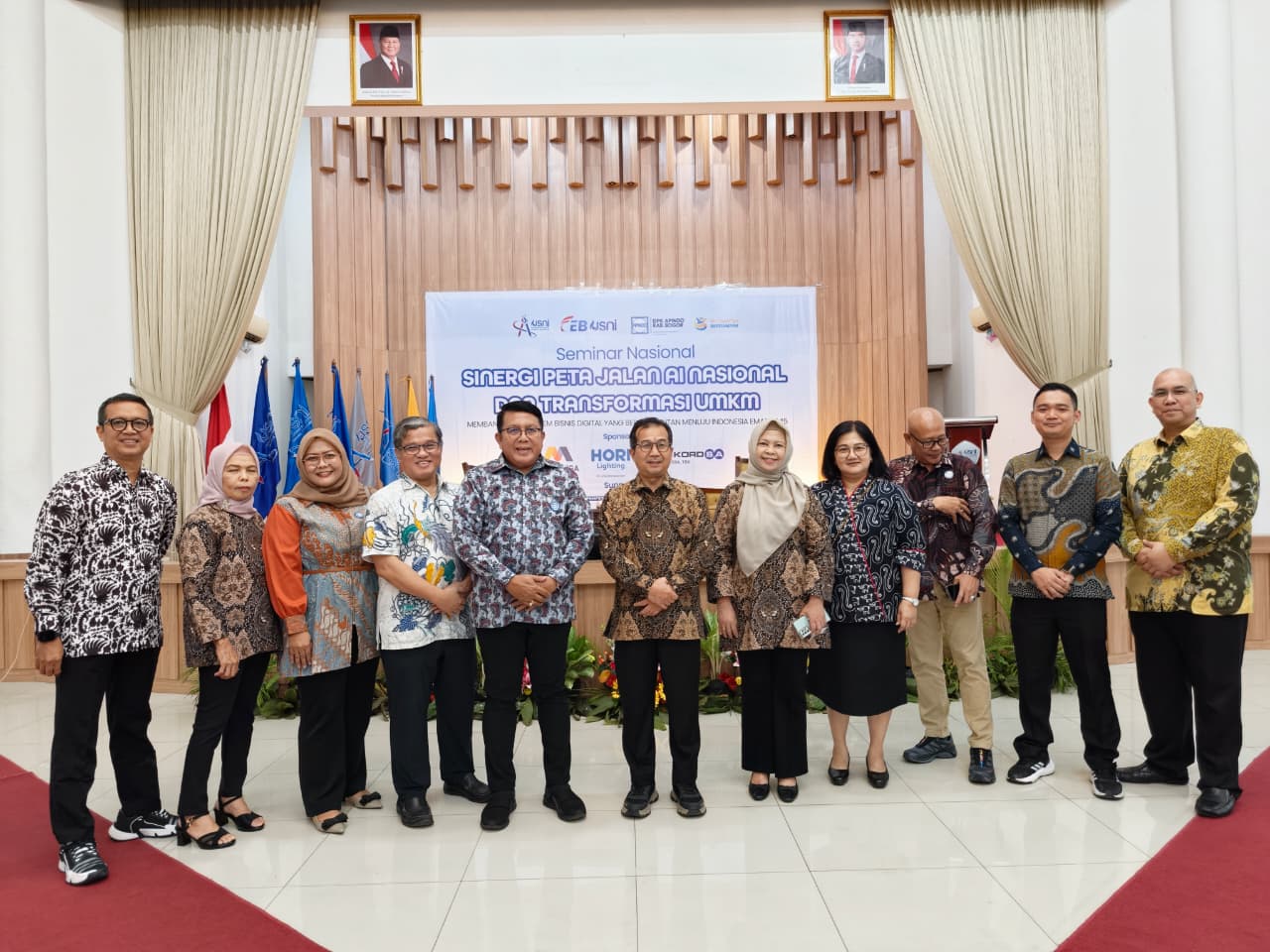 Acara Seminar Nasional DPK APINDO Kabupaten Bogor Kolaborasi dengan Universitas Satya Negara Indonesia (USNI) Kampus A, USNI Pondok Indah Jakarta Selatan